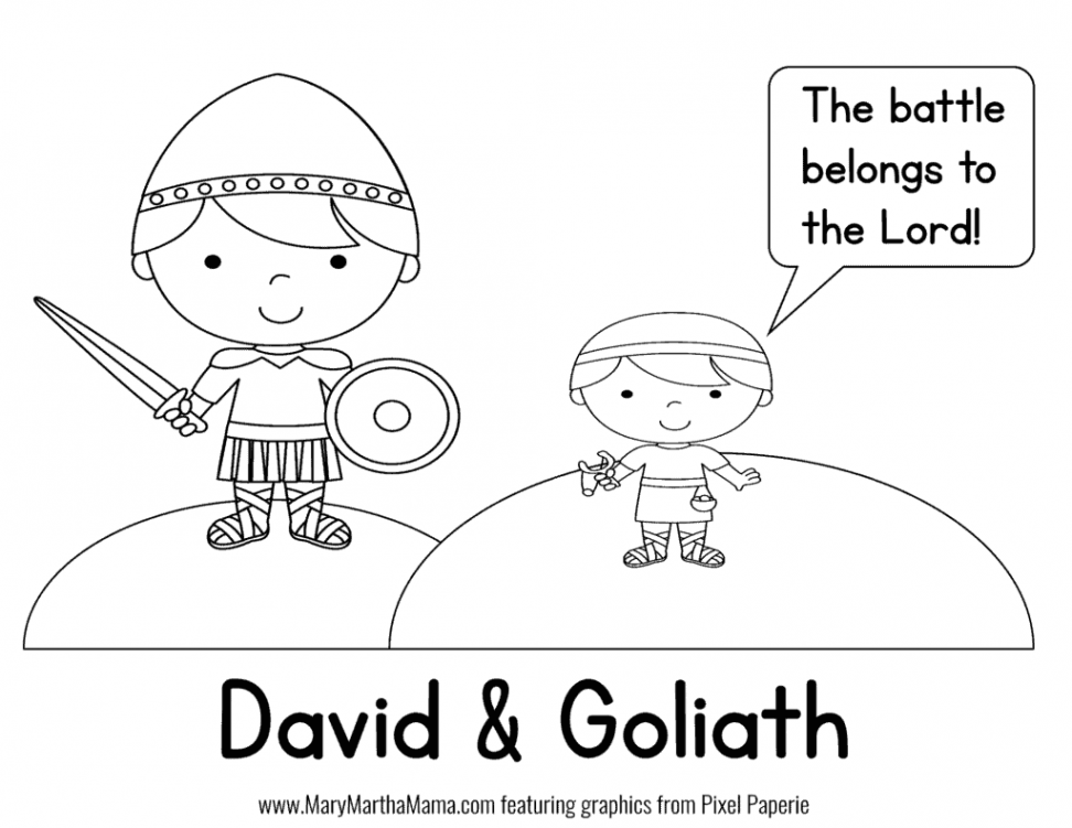 David and Goliath Activities [Free Printables] – Mary Martha Mama