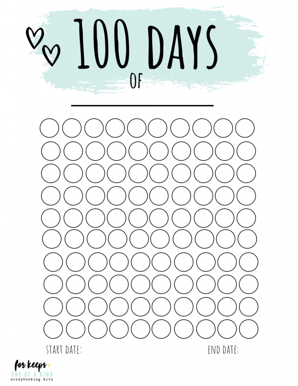 Days Printable — For Keeps