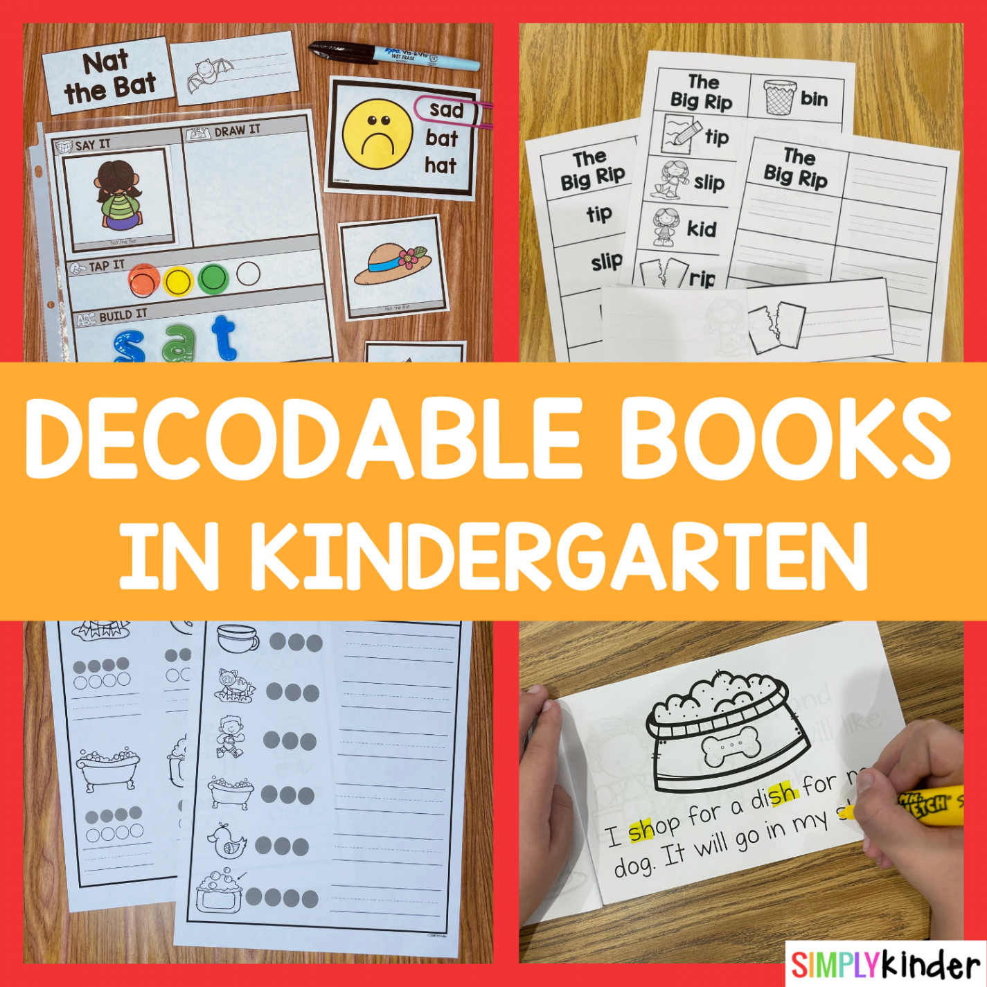 Decodable Books in Kindergarten - Simply Kinder