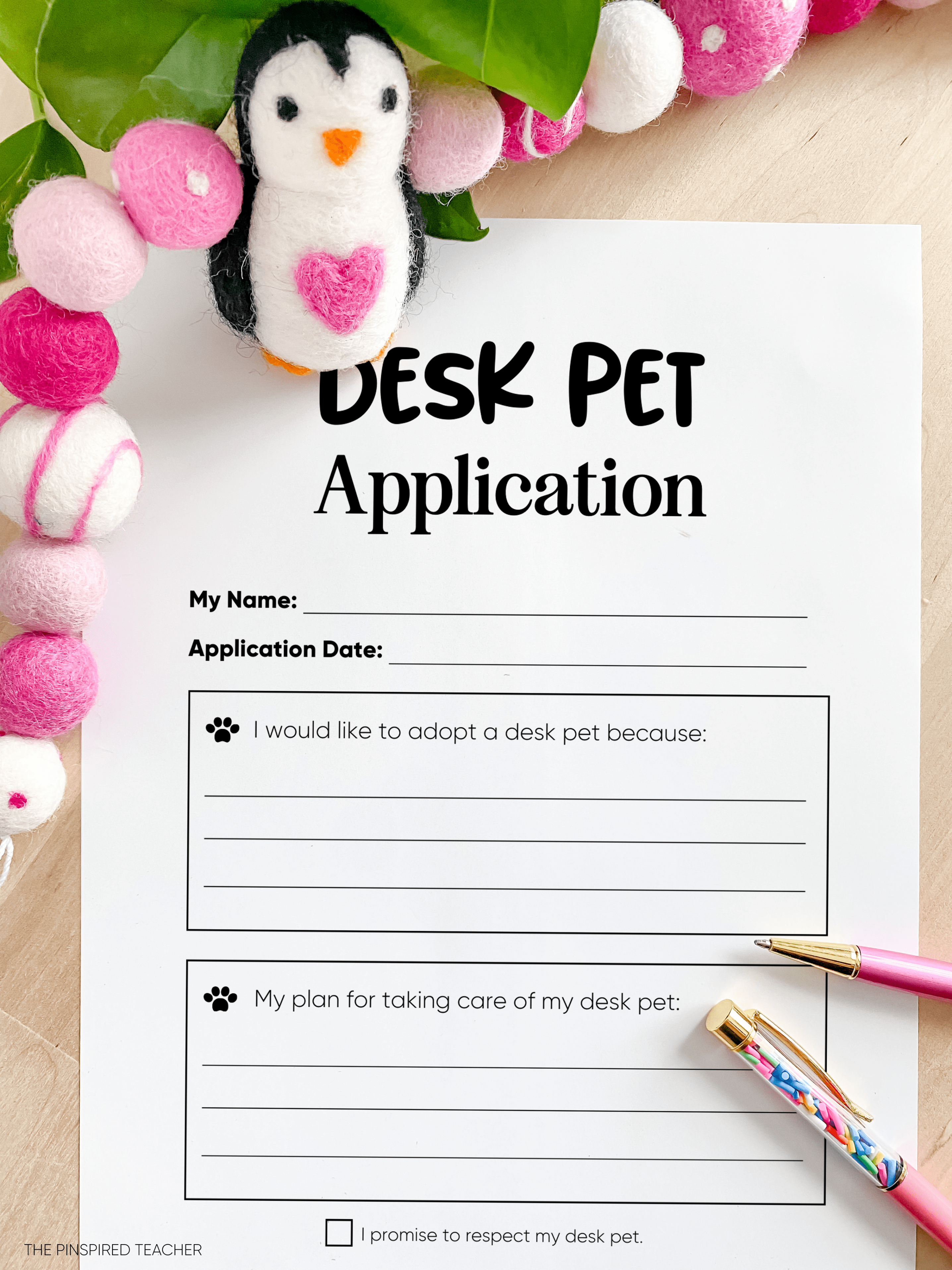 Desk Pets in the Classroom: Free Printables and Ideas - The