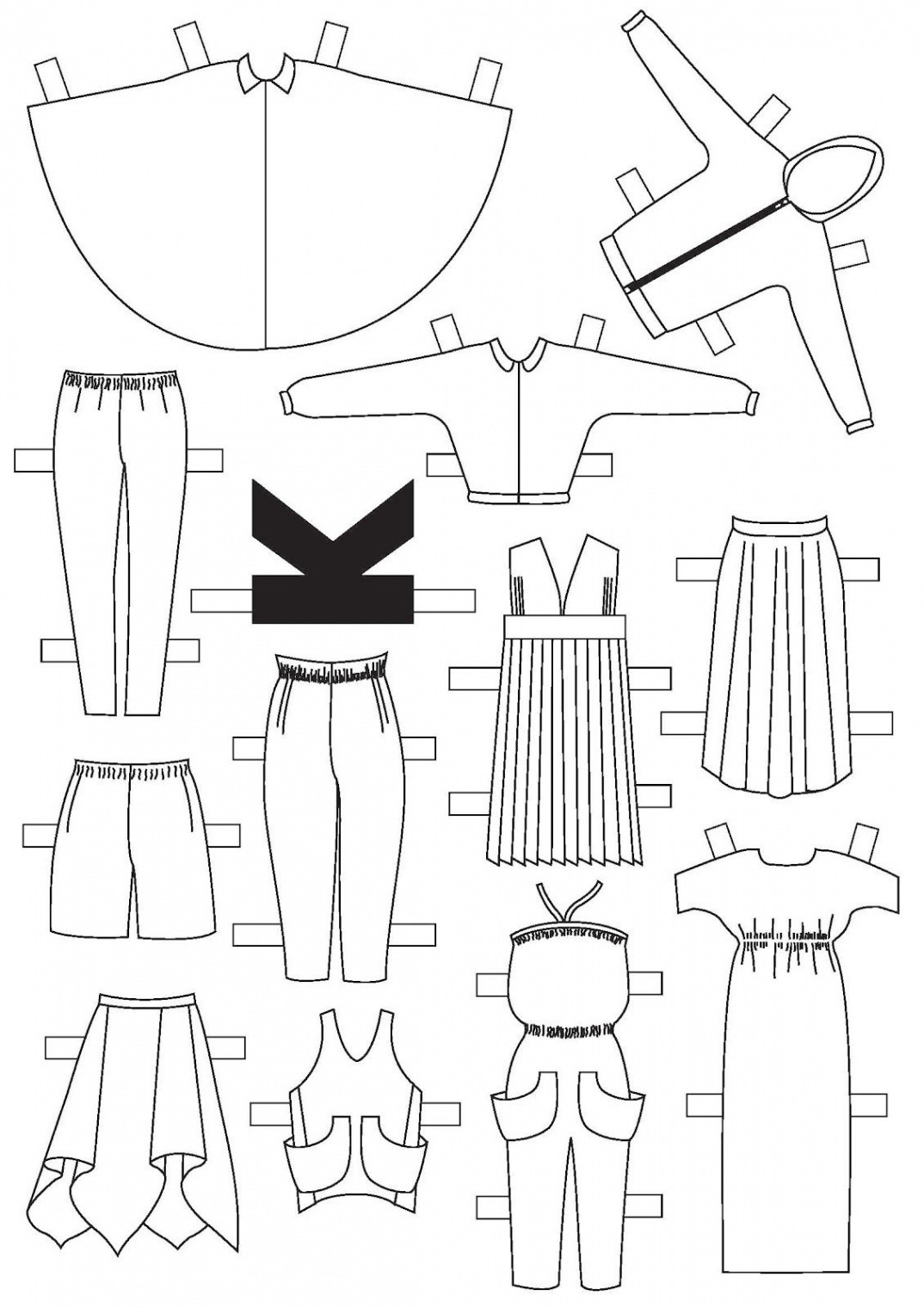 DIY Couture Paper Doll Clothing Template  Paper dolls clothing