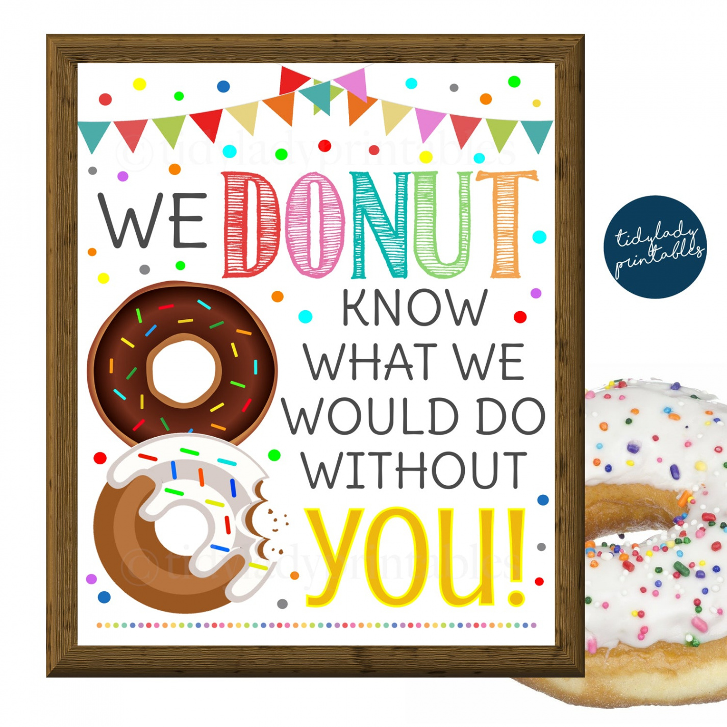 Donut Teacher Appreciation Week Printable Breakfast Sign