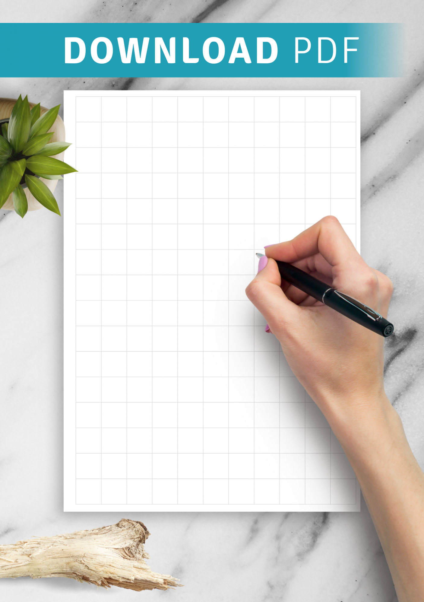 Download Printable Half Inch Graph Paper PDF