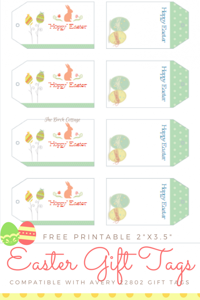 Download Your Free Printable Easter Gift Tags! - The Birch Cottage