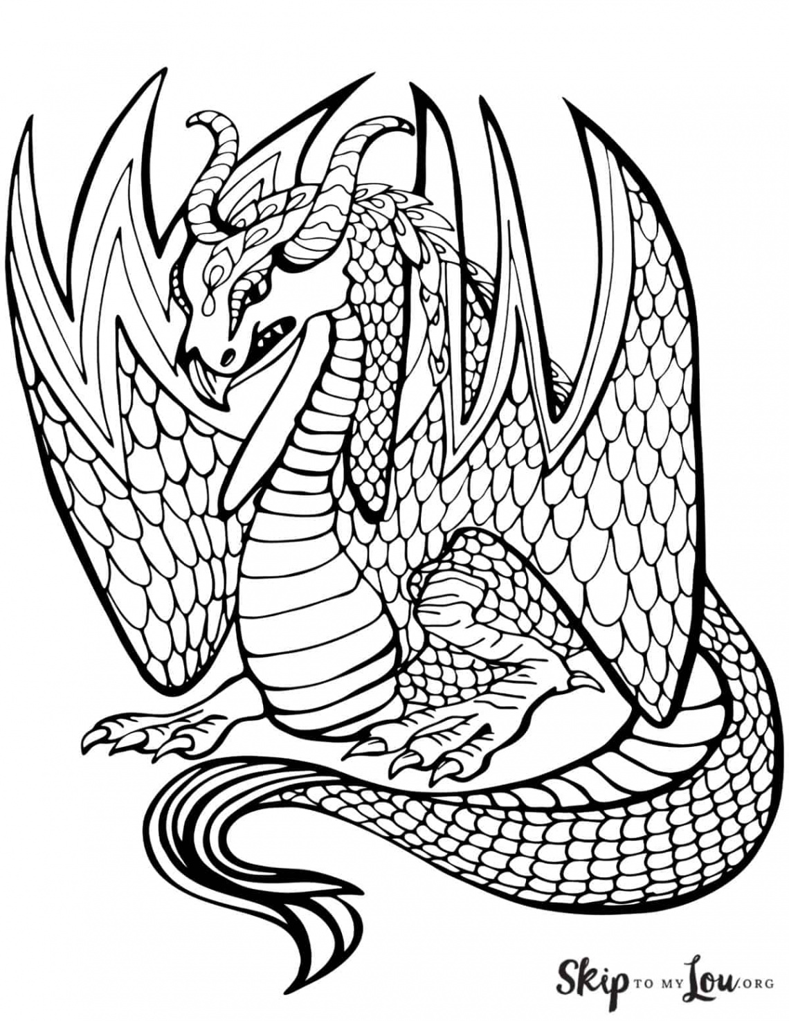 Dragon Coloring Pages  Skip To My Lou