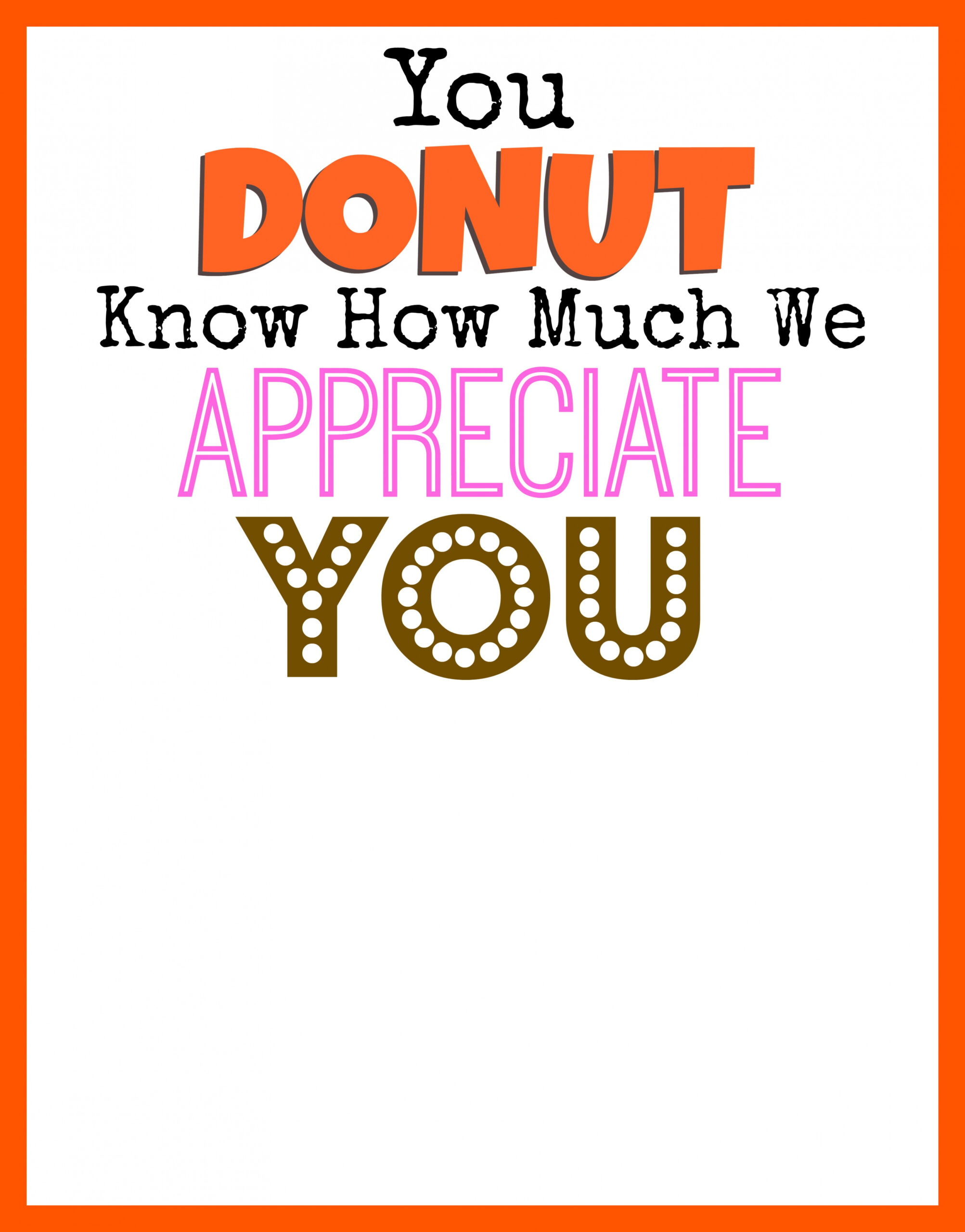 Dunkin Donuts Thank You Printable - Smashed Peas & Carrots