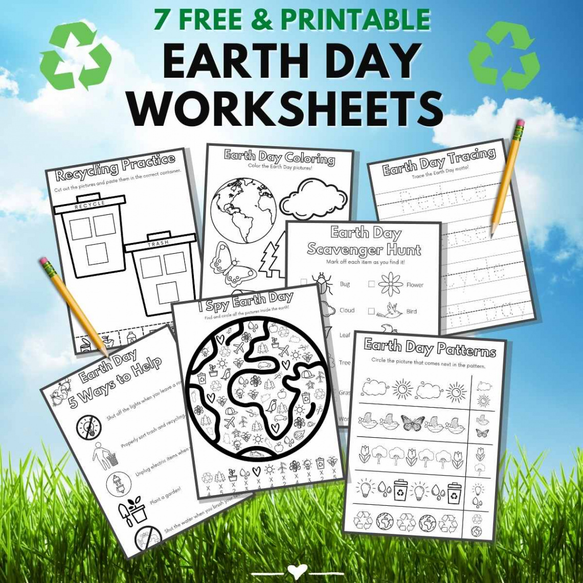 Earth Day Free Printable Worksheets - Literacy Learn