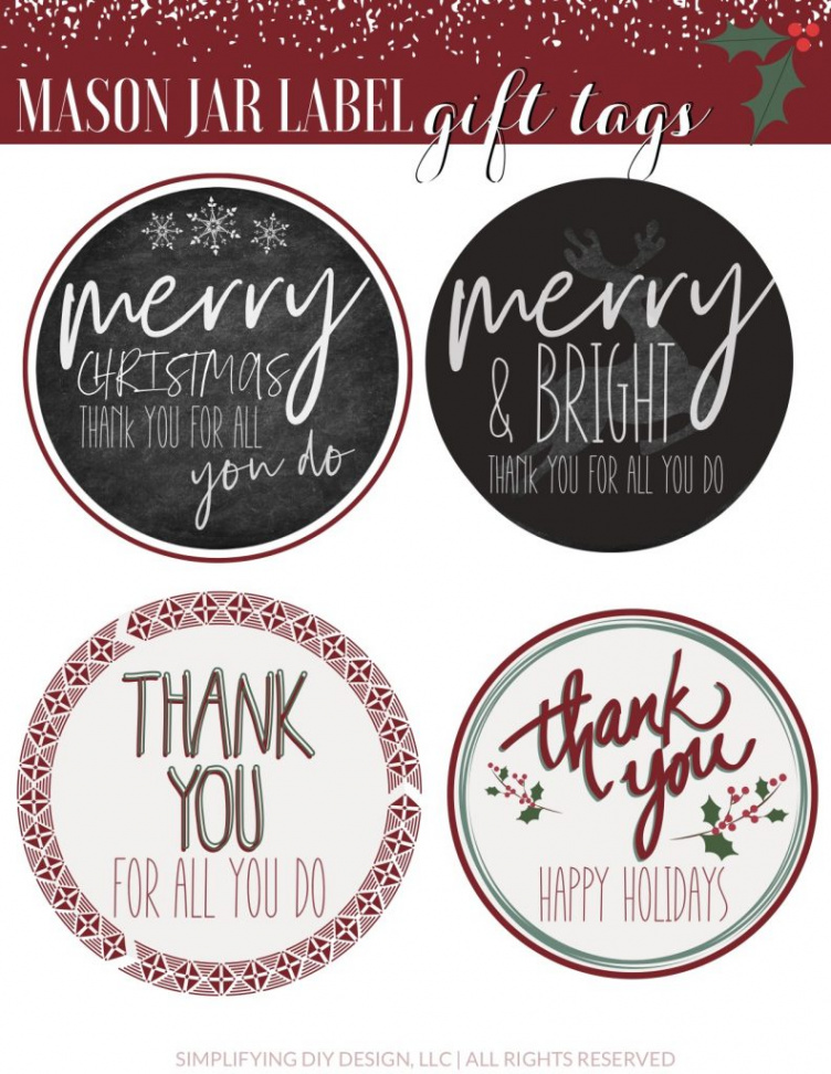 Easy and Cheap DIY Christmas Gifts: FREE Printable Tags + Labels