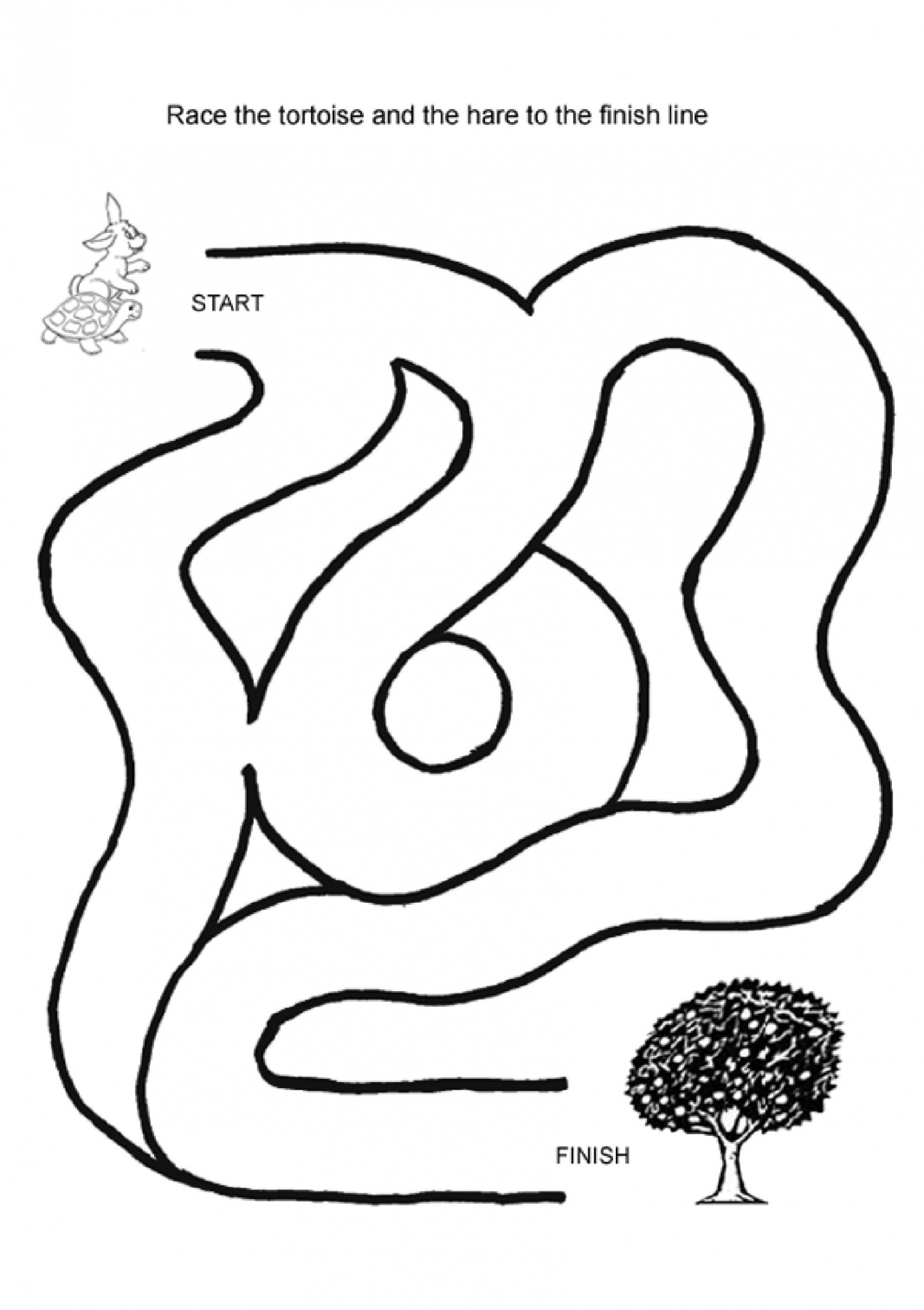 Easy Mazes. Printable Mazes for Kids