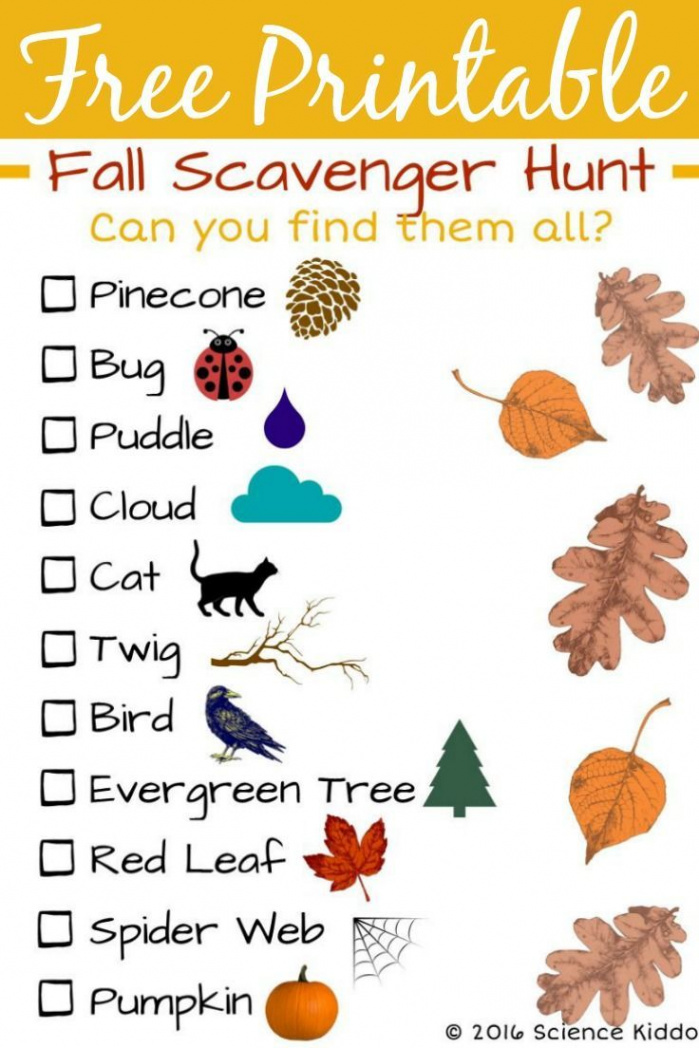 Explore the Beauty of Fall with a Nature Scavenger Hunt for Kids