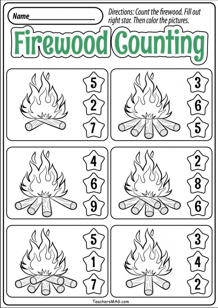 Fall Preschool Math Worksheets  TeachersMag