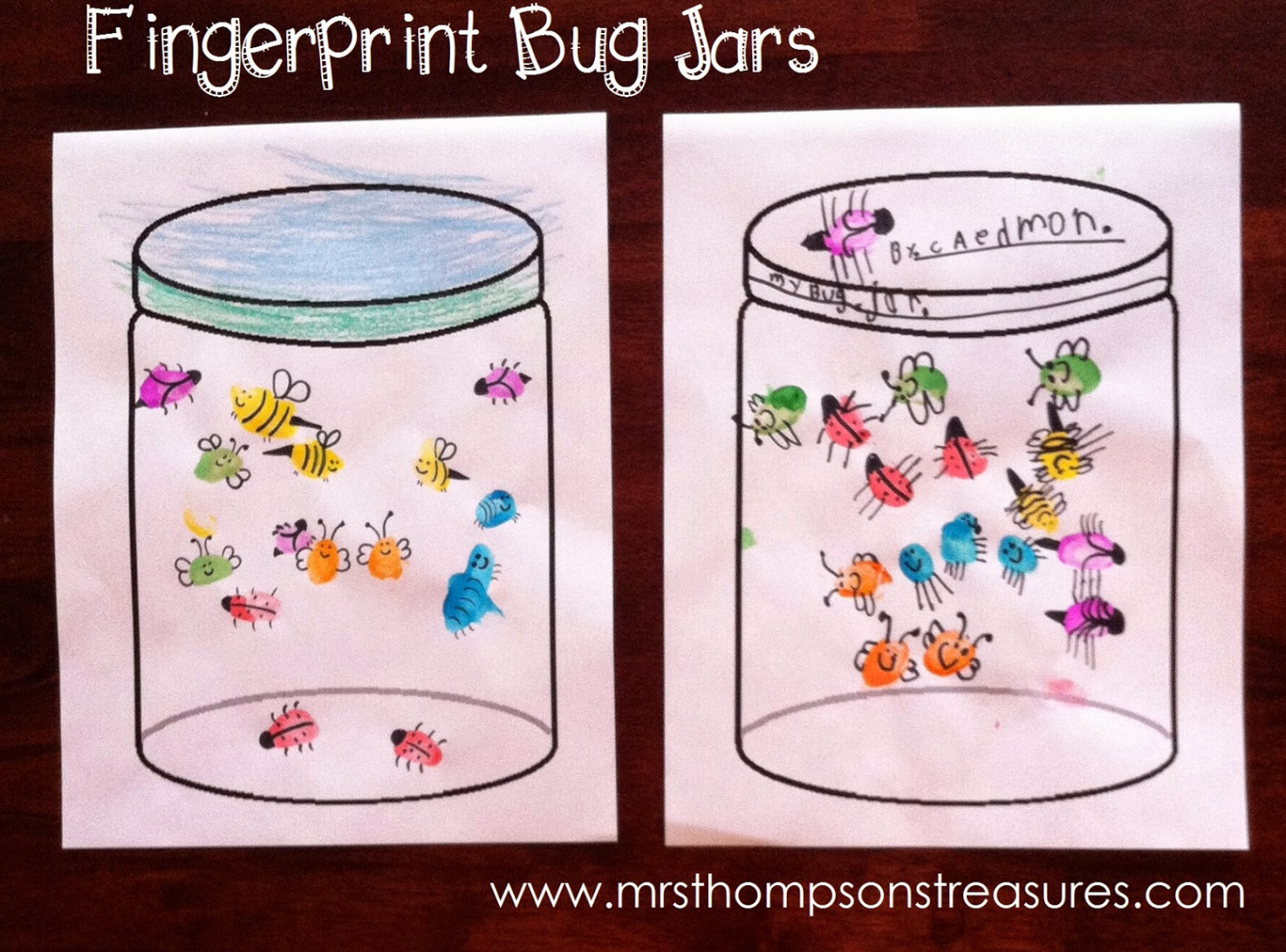 Fingerprint Bug Jars - Mrs