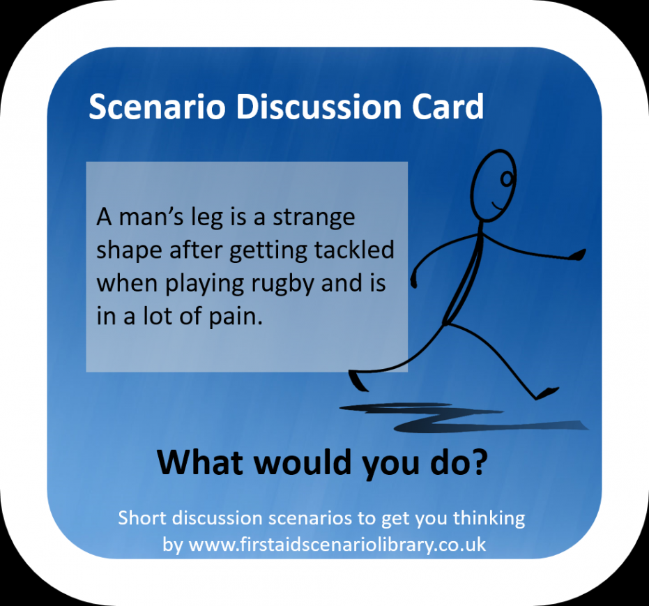 First Aid Scenario Discussion Cards - First Aid Scenario Library