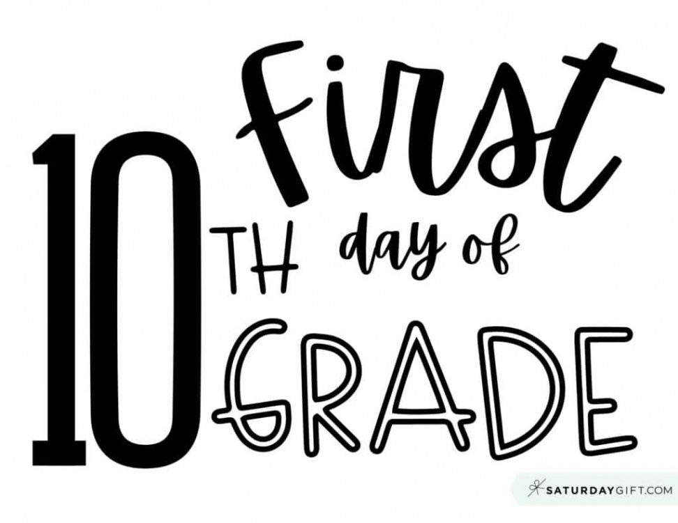 First Day of School Sign Printable - Cute & Free Printable Designs