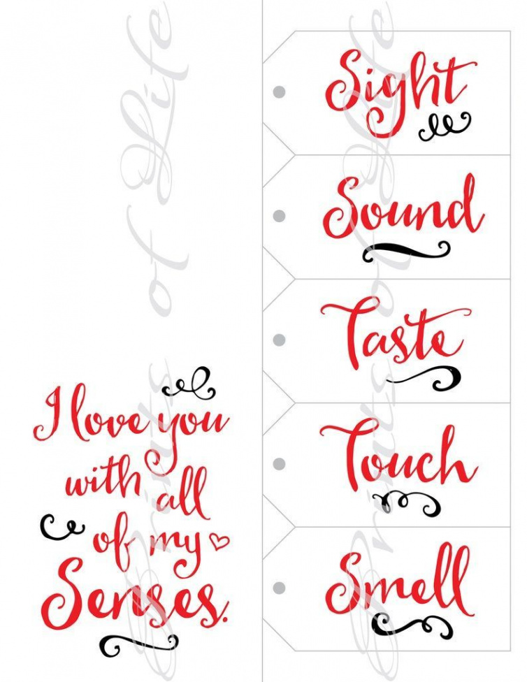 Five Senses Gift Tags & Card