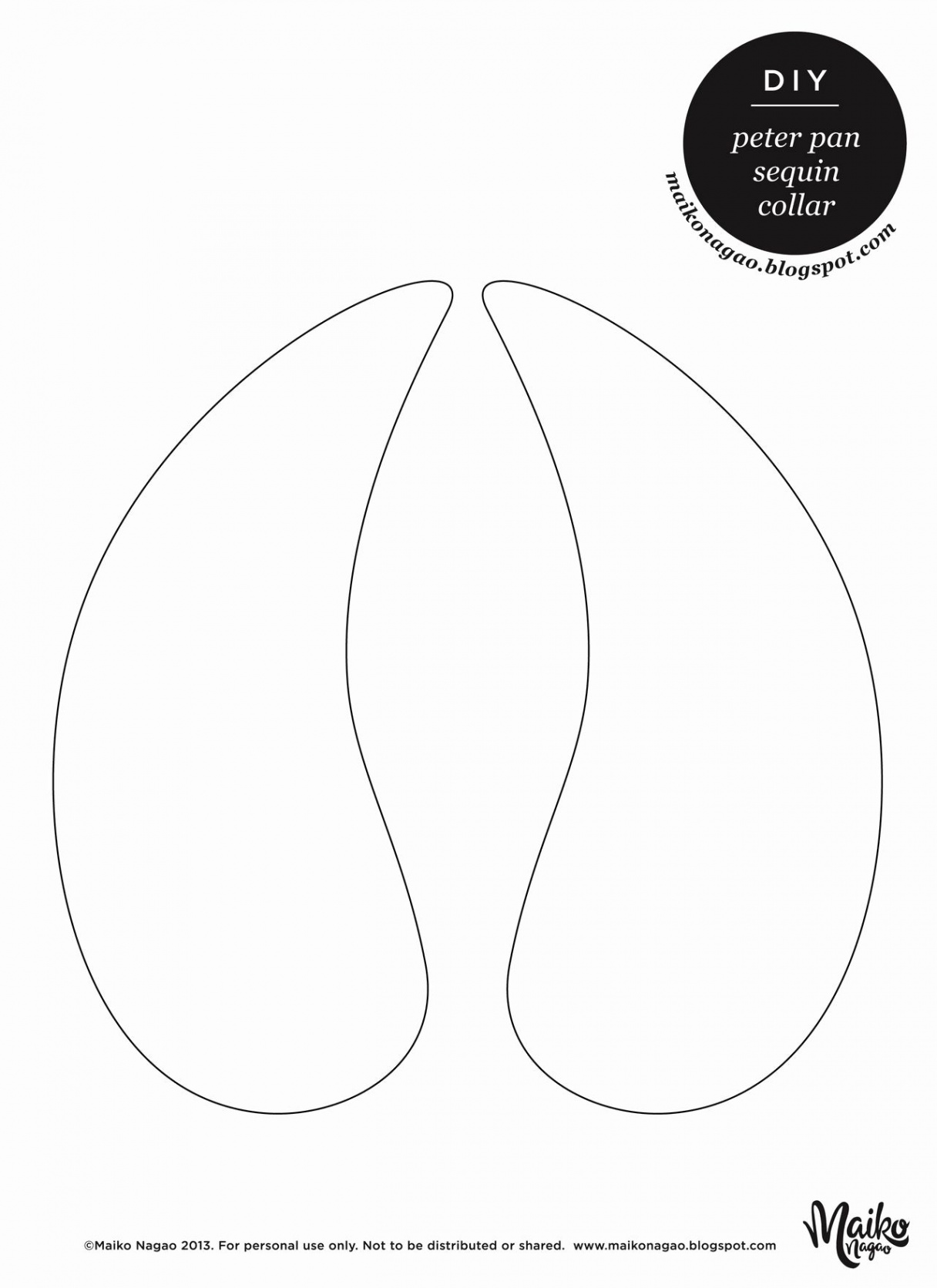 Floppy Dog Ear Template Printable - Printable Templates Free