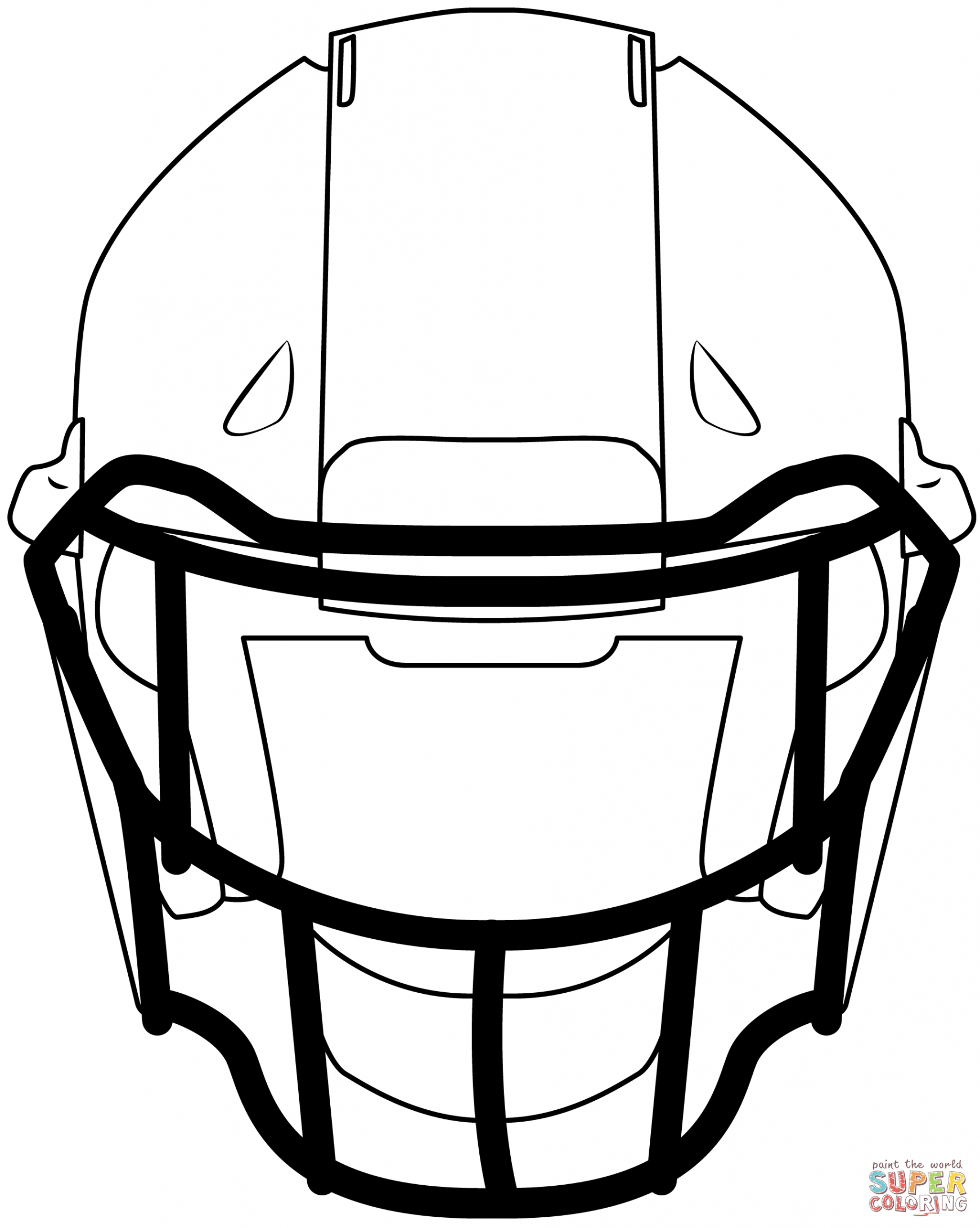 Football Helmet coloring page  Free Printable Coloring Pages