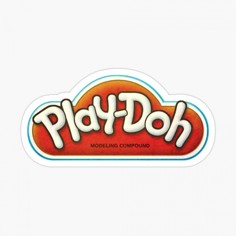 Fotodruck for Sale mit "Vintage Play-Doh-Logo" von drubdrub