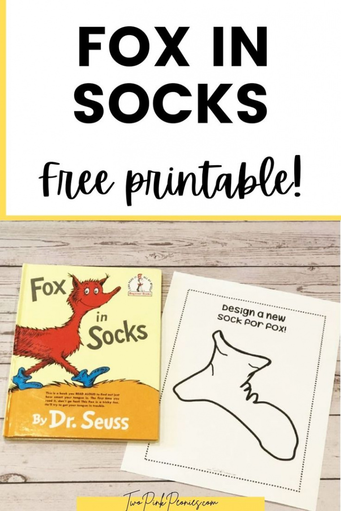 Fox in Socks Printable PDF Activity for Preschoolers  Dr seuss