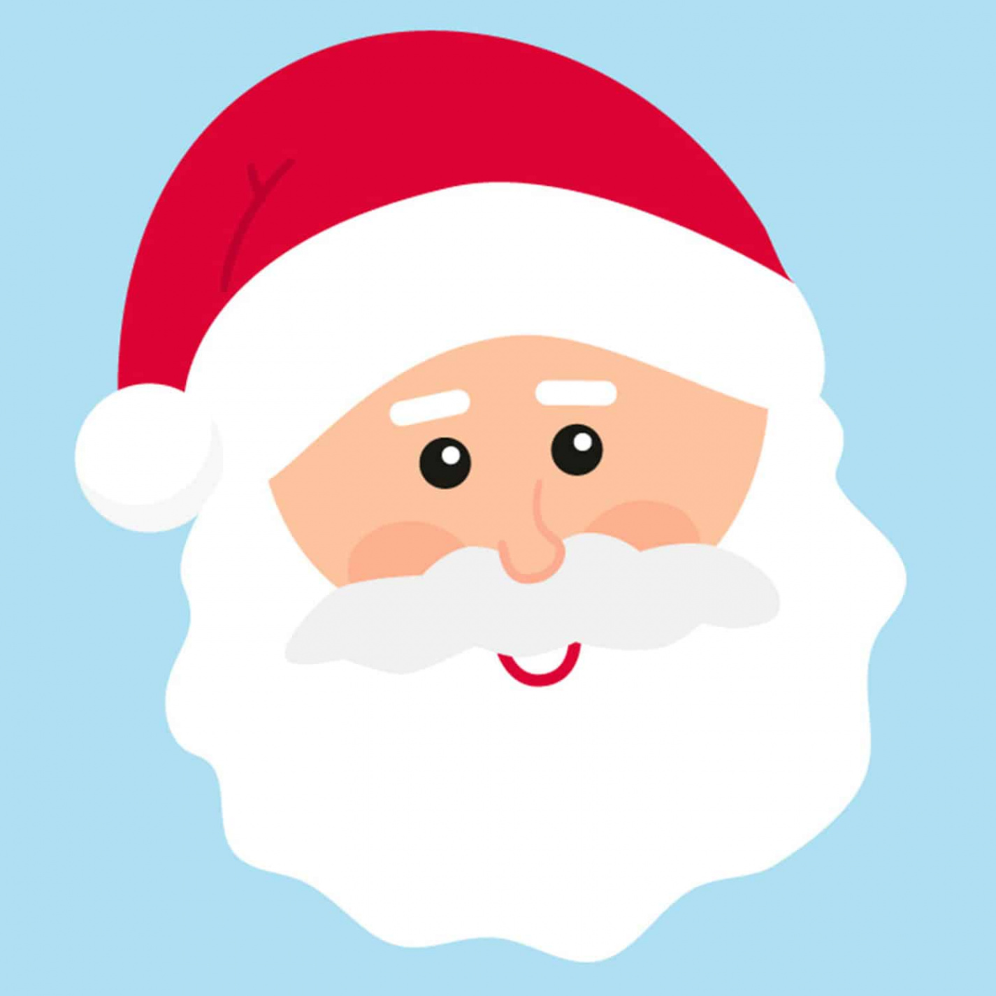 Free & Cute Santa Face Clipart For Your Holiday Decorations - Tulamama