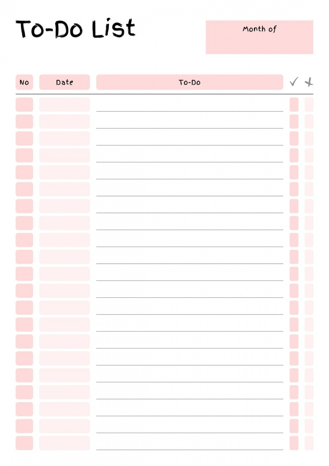 Free and customizable to do list templates