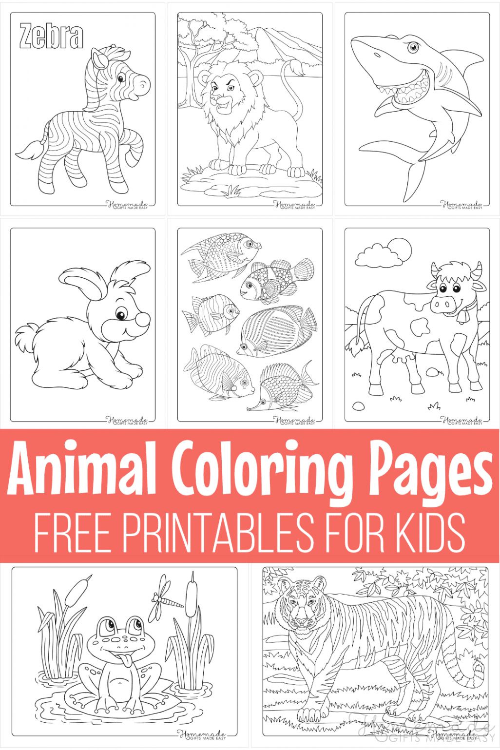 Free Animal Coloring Pages for Kids