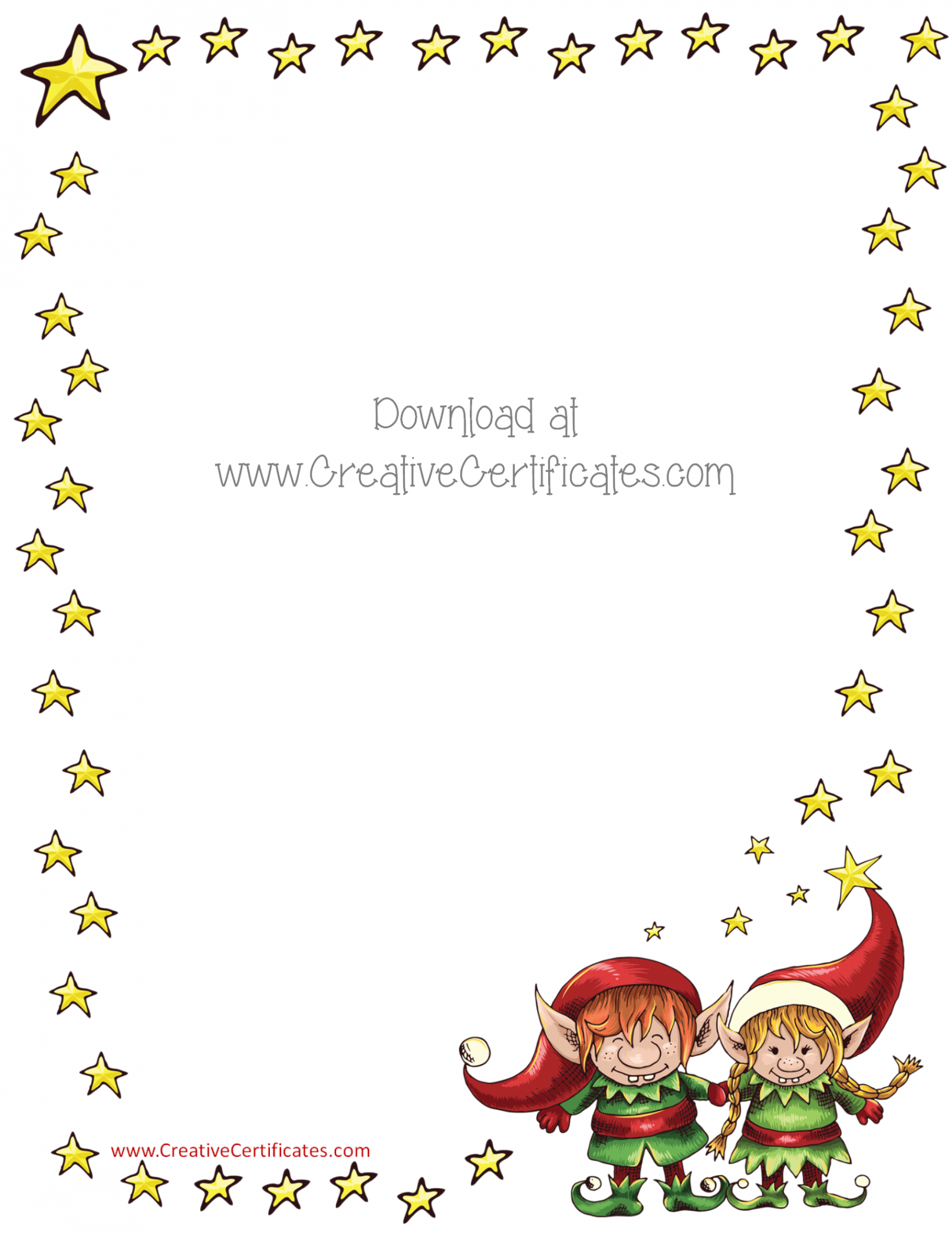 Free Christmas Border Templates - Customize Online then Download