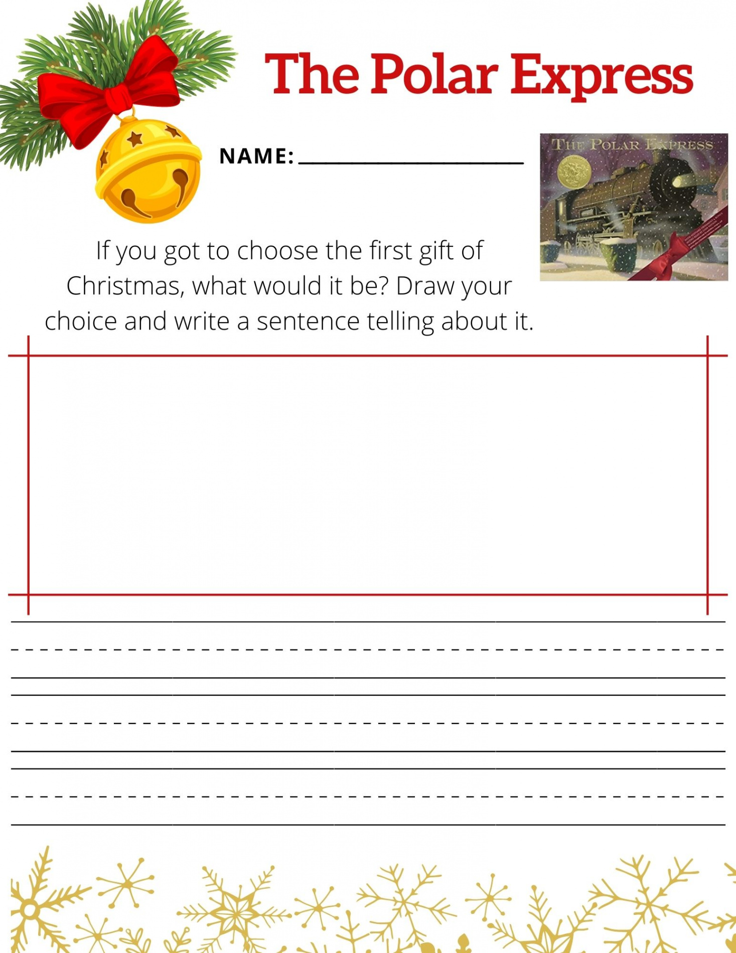 Free Christmas Printables: Writing Prompts & Copywork - The