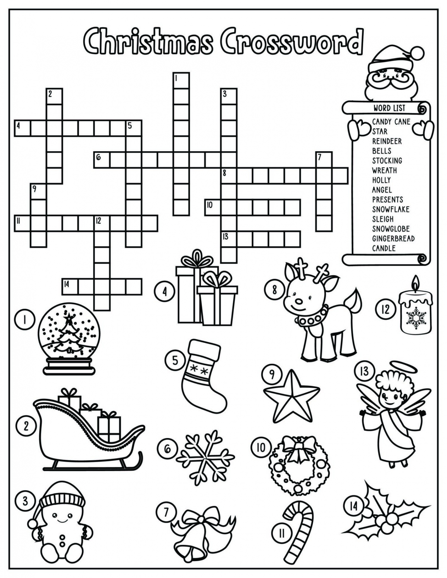 FREE Christmas Worksheets: Coloring Sheets, Word Search & More