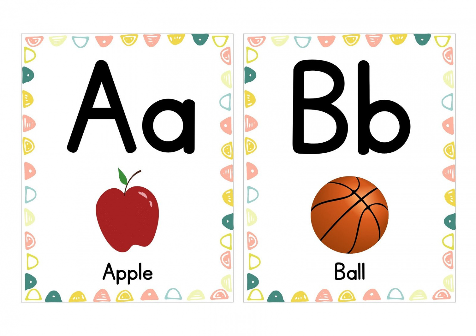 Free customizable alphabet flashcard templates  Canva