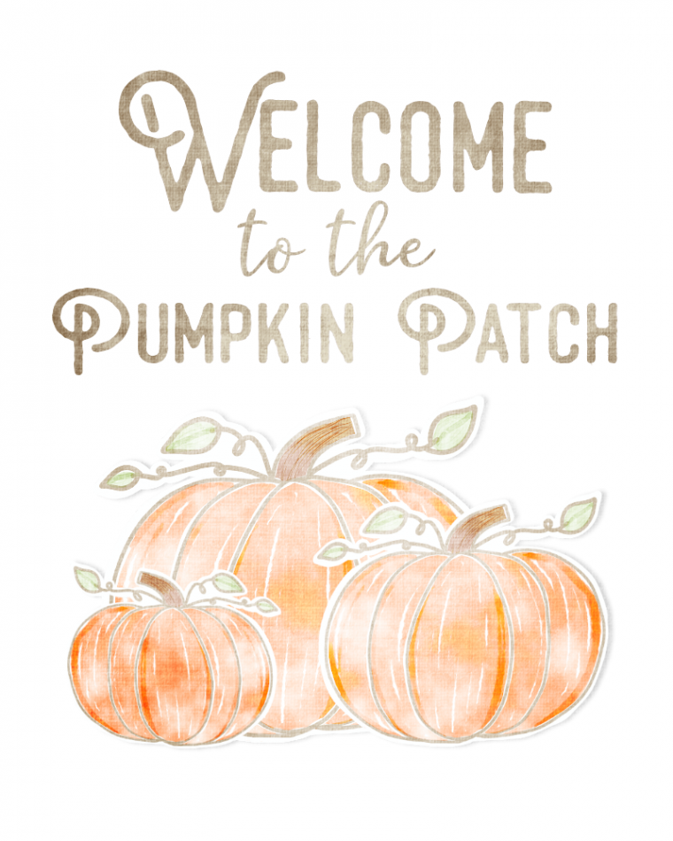 Free Fall Printable: Pumpkin Patch - The Girl Creative