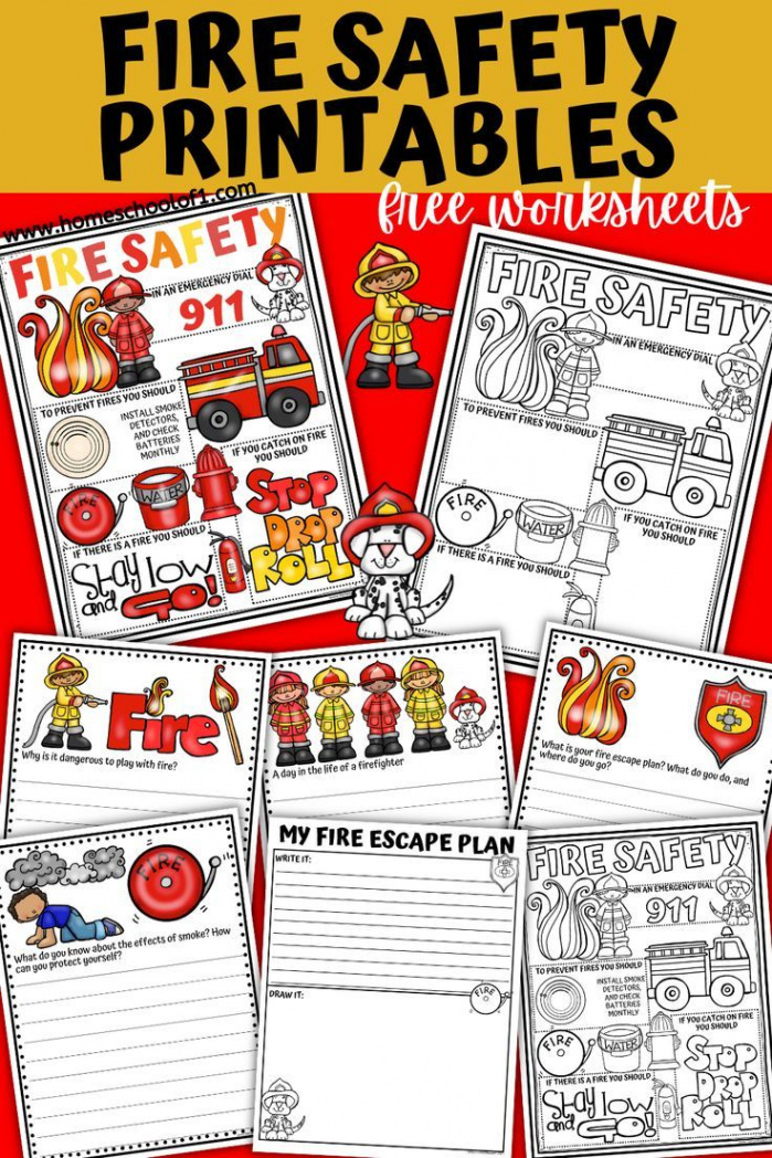 Free Fire Safety Worksheets Perfect for Fire Prevention Week in