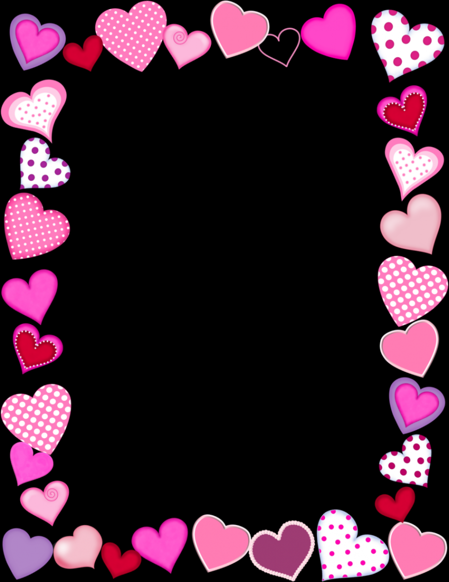 Free Frames png  Free Whimsical Hearts Frame Valentine