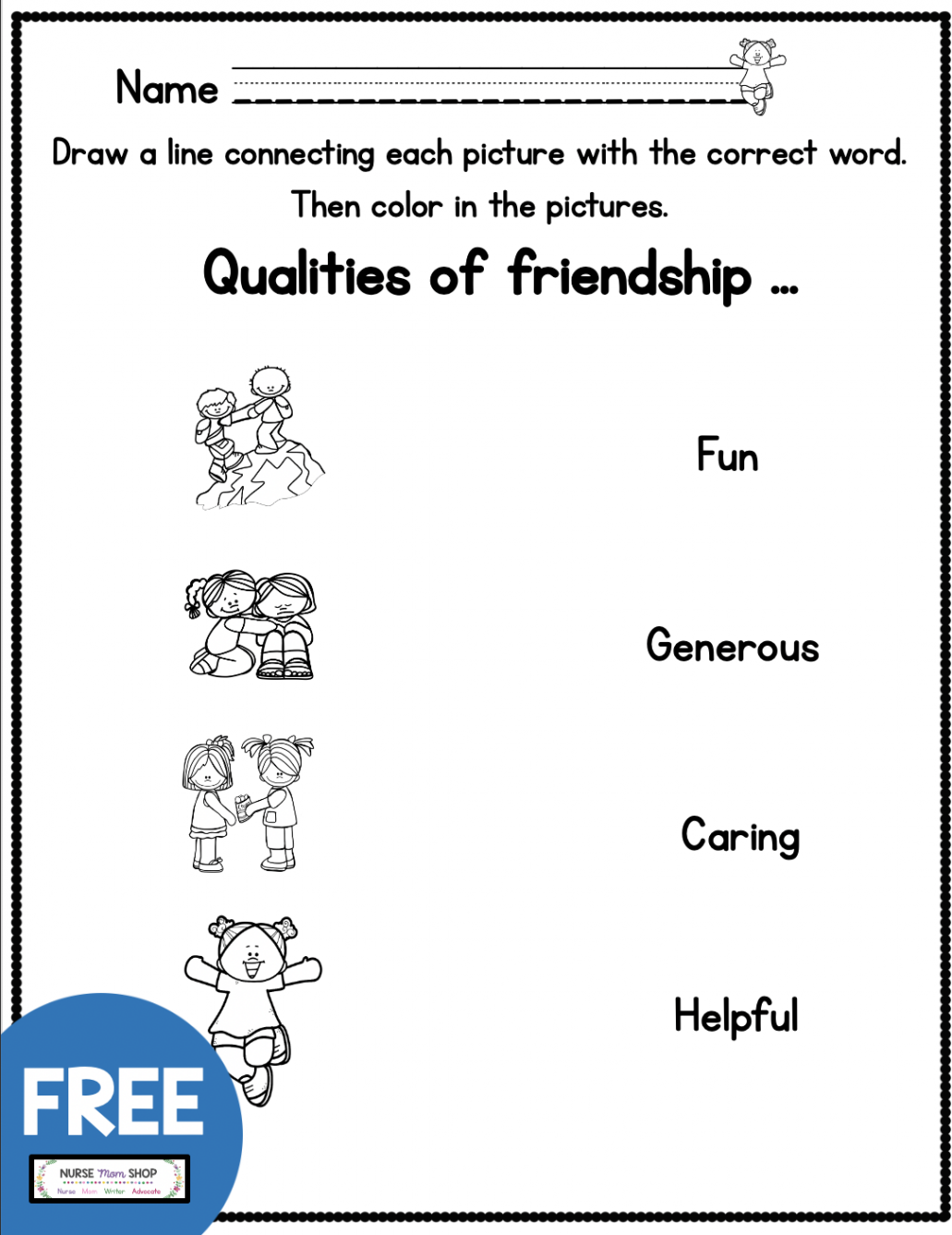 FREE Friendship Printables  Social emotional learning, Teaching