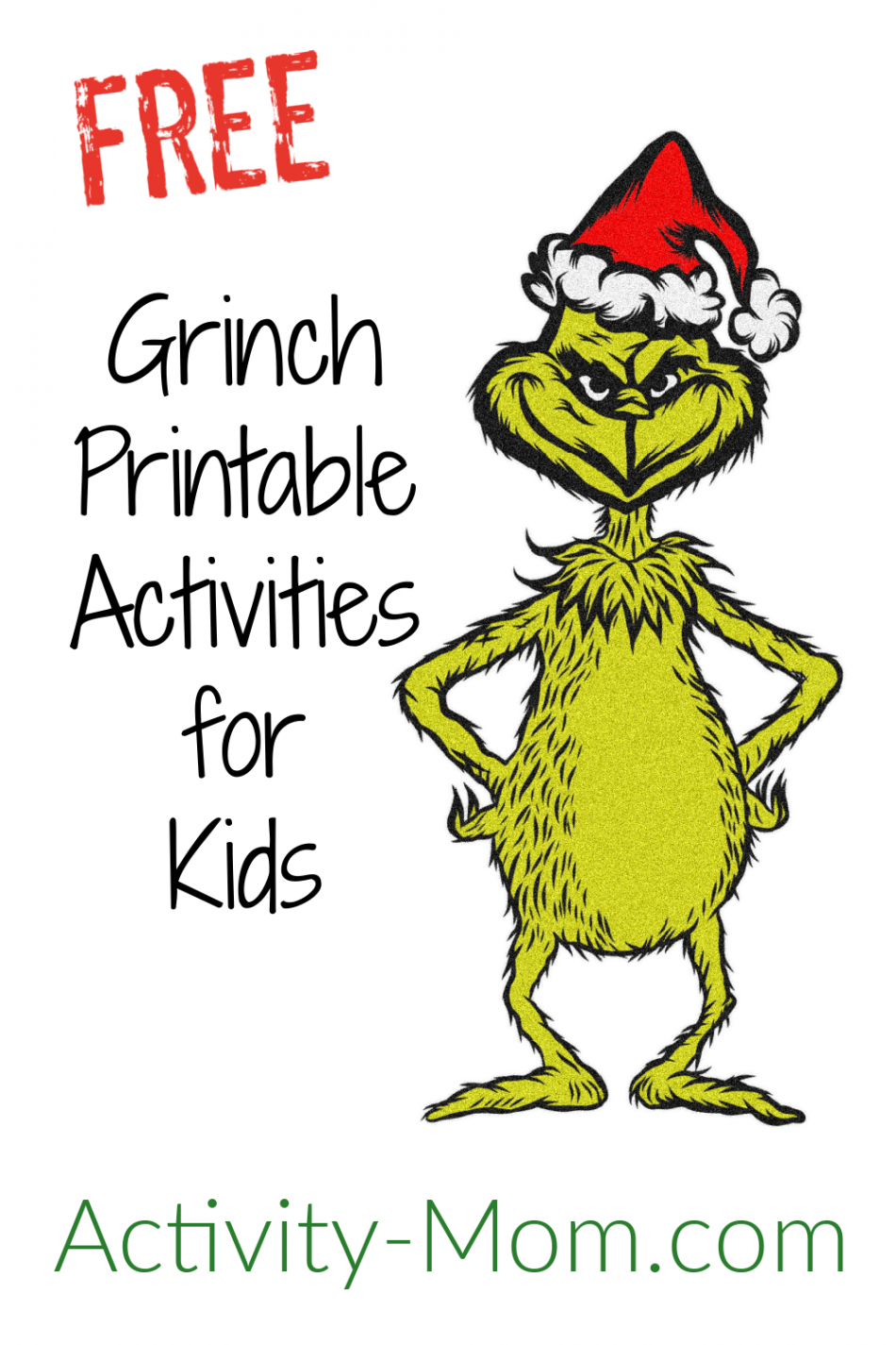 Free Grinch Printable Activities for Kids - The Activity Mom