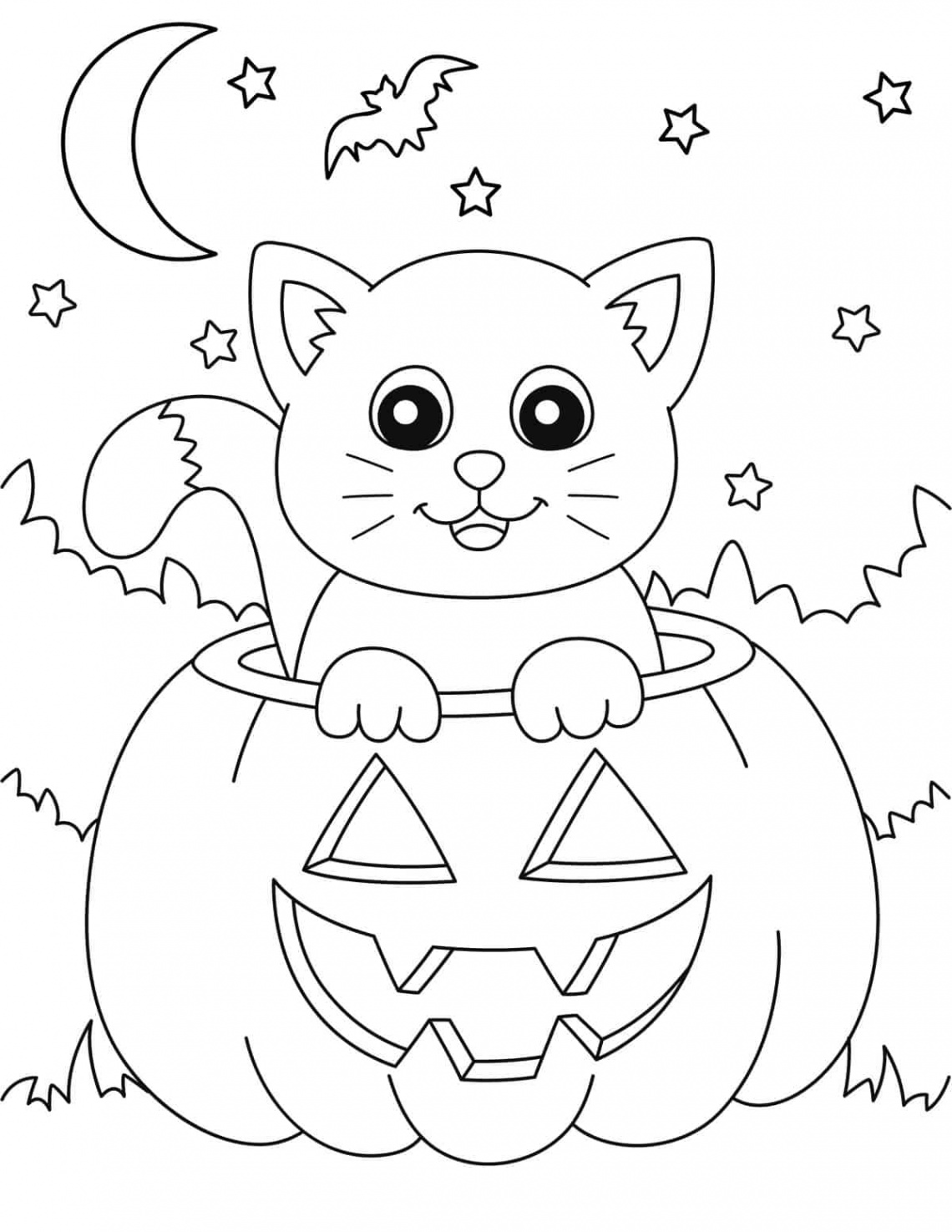 Free Halloween Coloring Pages for Kids and Adults - Prudent