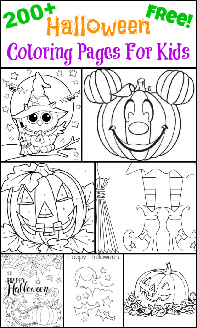 + Free Halloween Coloring Pages For Kids - The Suburban Mom