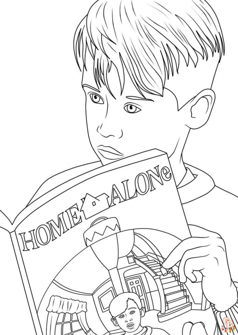 Free Home Alone Coloring Pages for Kids - Printable & Easy