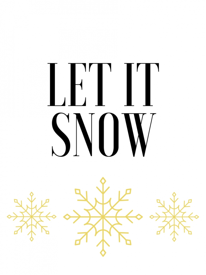 FREE “Let It Snow” Printable!  Graceful Coffee