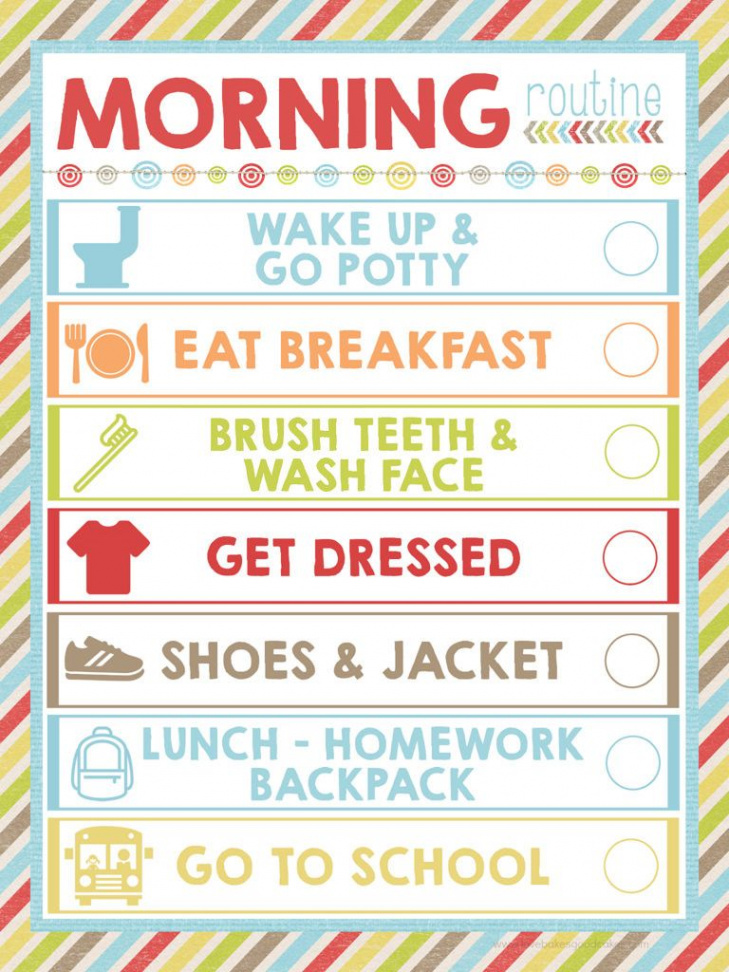 FREE Morning Routine Printable  Morning routine printable