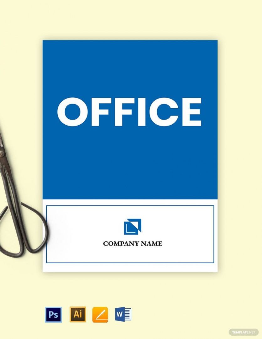 Free Office Door Sign Template - Download in Word, PDF