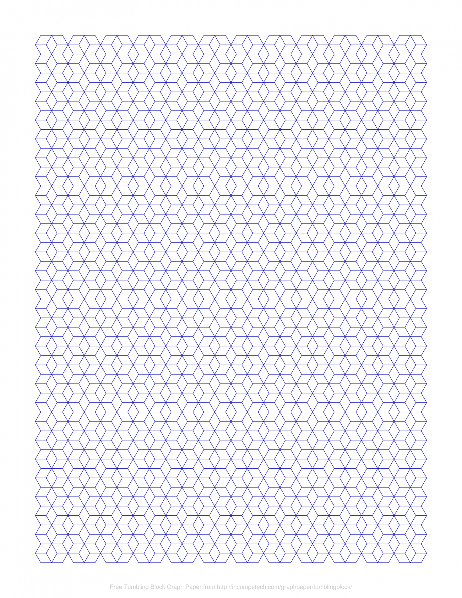 Free Online Graph Paper / Tumbling Block