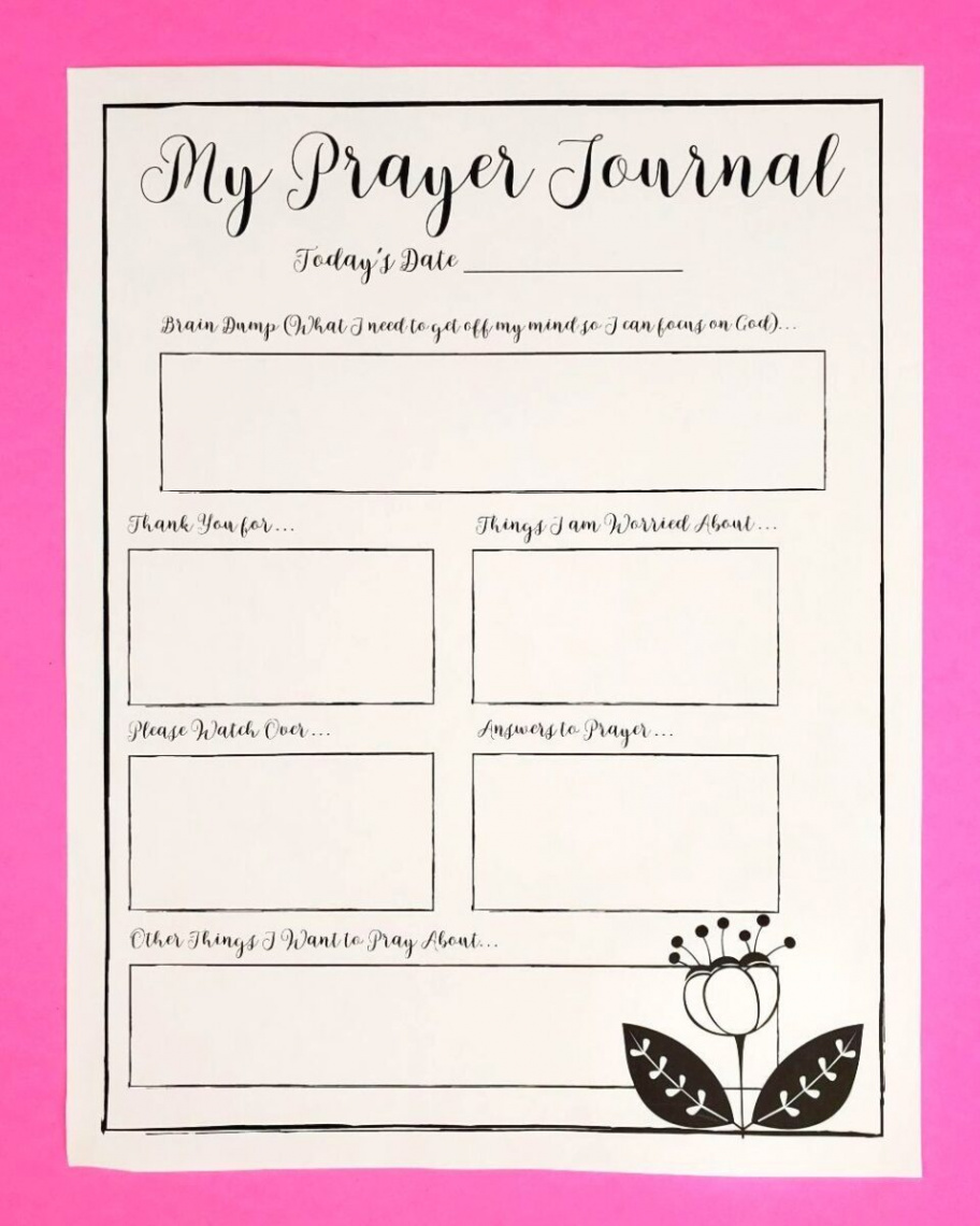 FREE Prayer Calendar and Printable Prayer Journal PDF Pack! - Leap