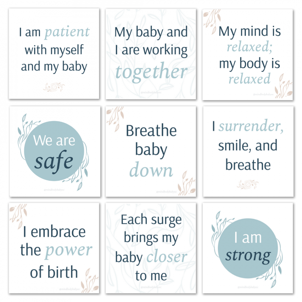 Free Printable Affirmations — Mind Body Baby  Support & Education