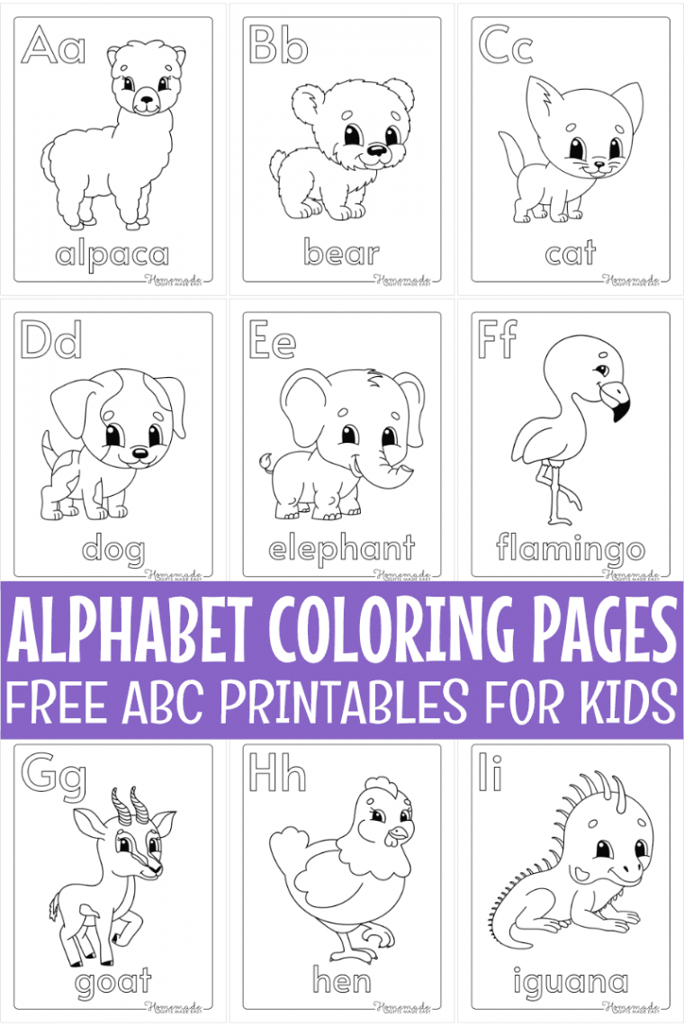 Free Printable Alphabet Coloring Pages for Kids