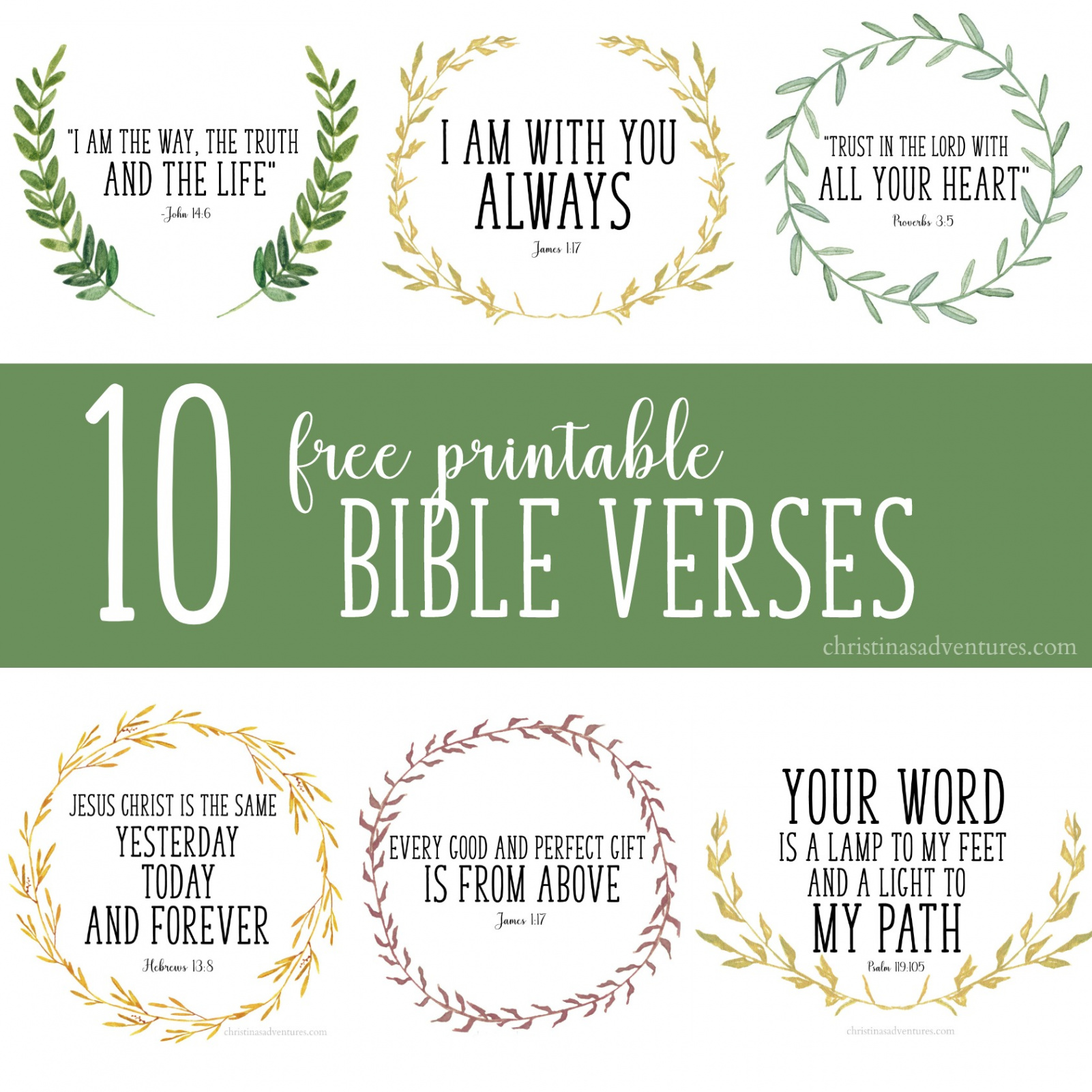 Free printable Bible verses - Christina Maria Blog