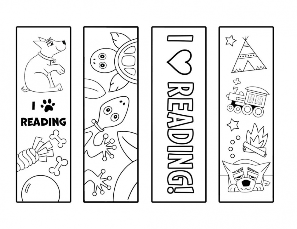 Free Printable Bookmarks to Color! ⋆ The Hollydog Blog