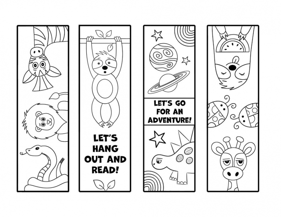 Free Printable Bookmarks to Color! ⋆ The Hollydog Blog