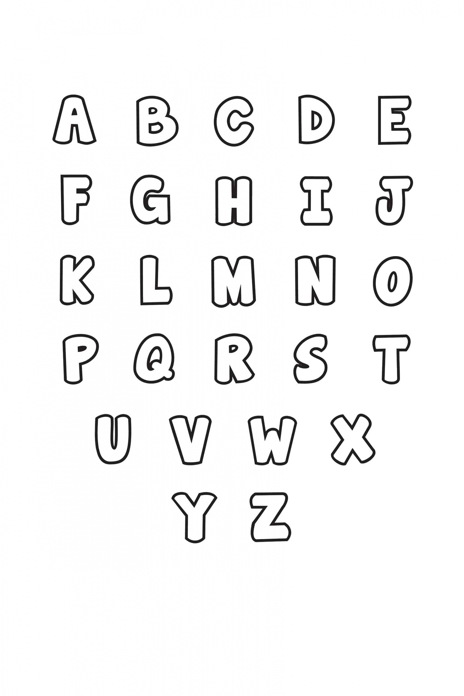 Free Printable Bubble Letter Alphabet Stencils - Freebie Finding Mom