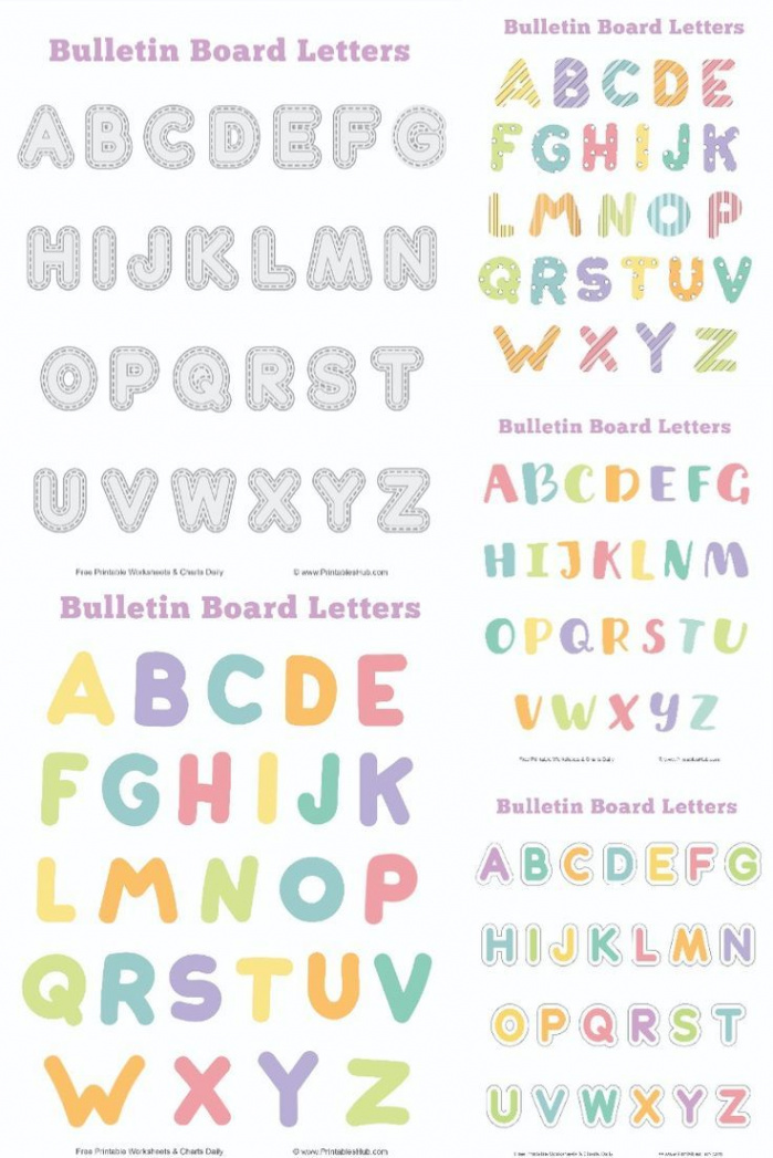 Free Printable Bulletin Board Letters Templates With PDF